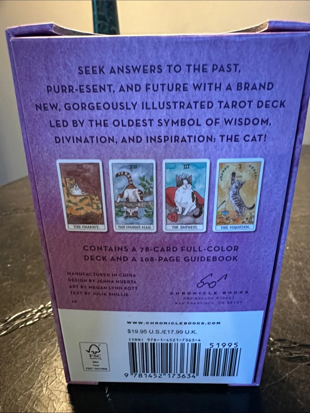 Cat Tarot Deck - Purple Edition